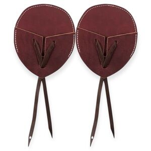 Weaver Leather Cinch Guard with Fleece, Pair - Burgundy